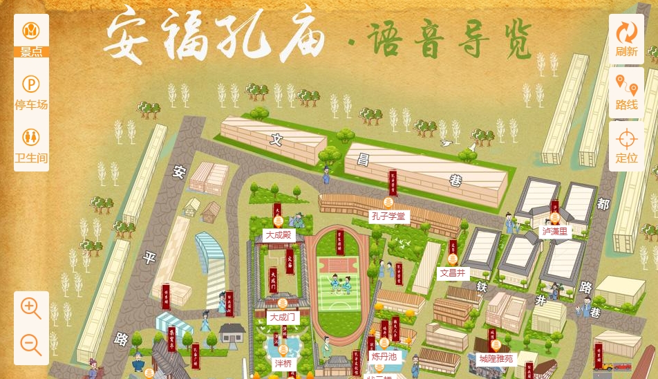 宿州手绘地图：智慧景区智能化服务的延伸